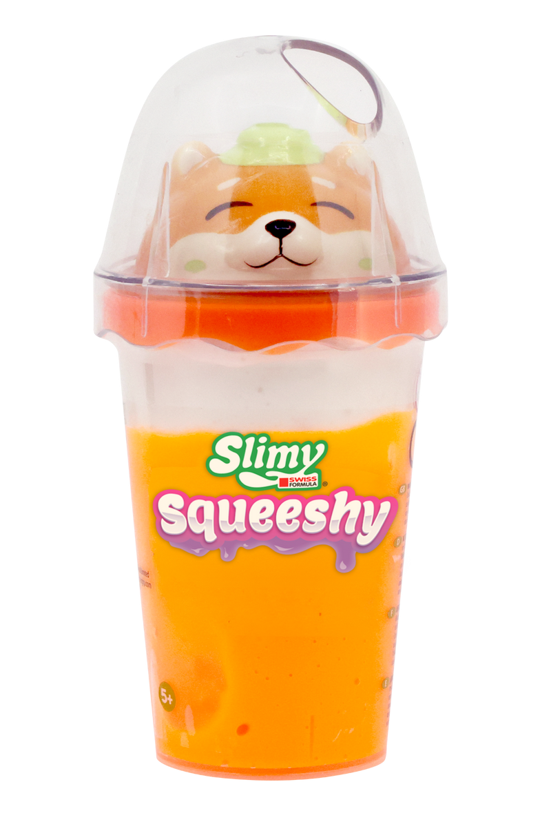 Slimy Sweet Soft & Squeeshy Scented Slime Cups (2-Pack) – Soft Stretchy Slime with Squishy Animal Toppers