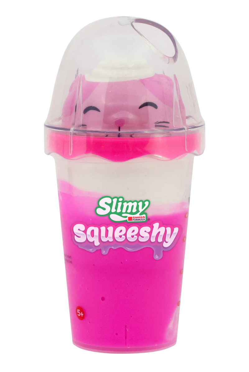 Slimy Sweet Soft & Squeeshy Scented Slime Cups (2-Pack) – Soft Stretchy Slime with Squishy Animal Toppers