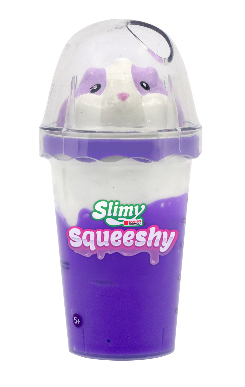 Slimy Sweet Soft & Squeeshy Scented Slime Cups (2-Pack) – Soft Stretchy Slime with Squishy Animal Toppers