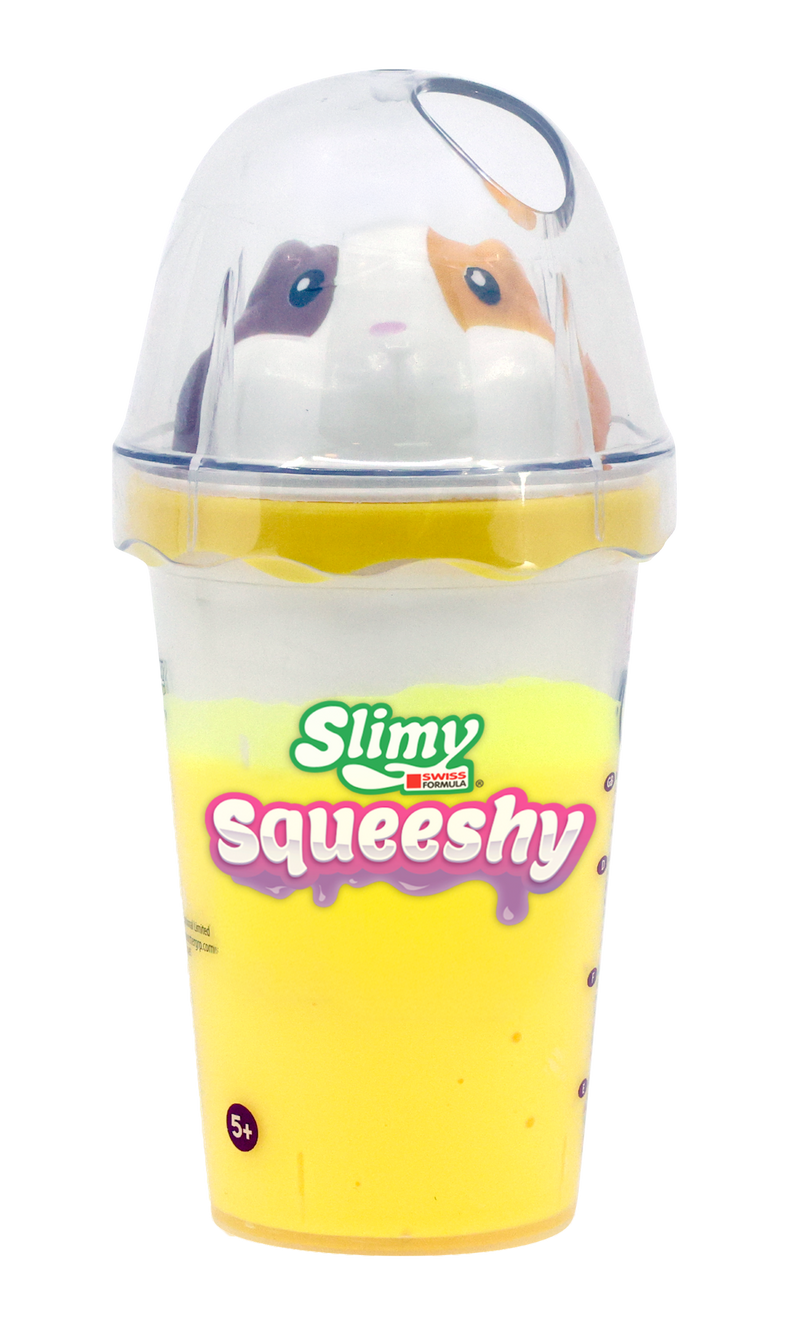 Slimy Sweet Soft & Squeeshy Scented Slime Cups (2-Pack) – Soft Stretchy Slime with Squishy Animal Toppers