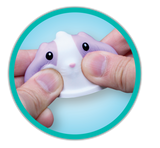 Slimy Sweet Soft & Squeeshy Scented Slime Cups (2-Pack) – Soft Stretchy Slime with Squishy Animal Toppers