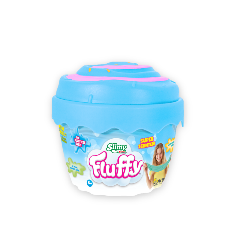 Slimy Super Fluffy Cupcake Slime – Scented DIY Slime Kit with Mix-Ins & Cupcake Container