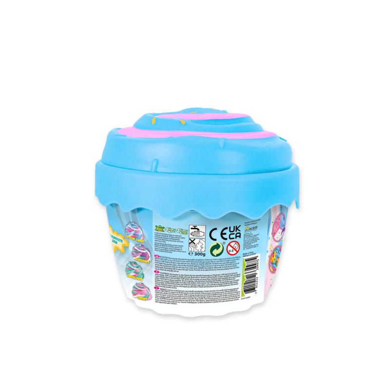 Slimy Super Fluffy Cupcake Slime – Scented DIY Slime Kit with Mix-Ins & Cupcake Container