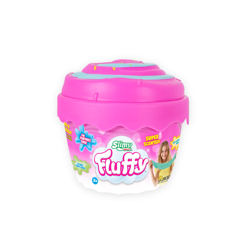 Slimy Super Fluffy Cupcake Slime – Scented DIY Slime Kit with Mix-Ins & Cupcake Container