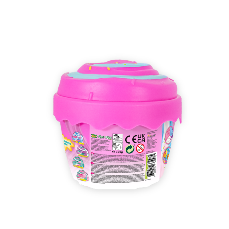Slimy Super Fluffy Cupcake Slime – Scented DIY Slime Kit with Mix-Ins & Cupcake Container