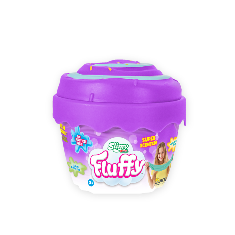 Slimy Super Fluffy Cupcake Slime – Scented DIY Slime Kit with Mix-Ins & Cupcake Container