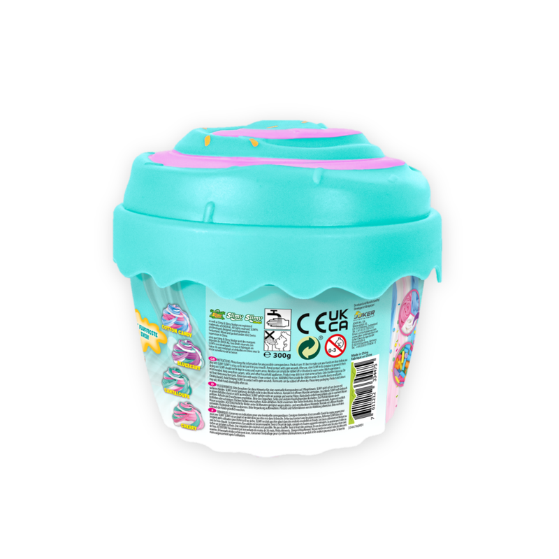 Slimy Super Fluffy Cupcake Slime – Scented DIY Slime Kit with Mix-Ins & Cupcake Container