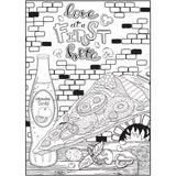 Cra-Z-Art Timeless Creations Sweet & Savory Food Adult Coloring Book, 64 Designs