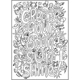 Cra-Z-Art Timeless Creations Follow Your Dreams Adult Coloring Book, 64 Inspirational Designs