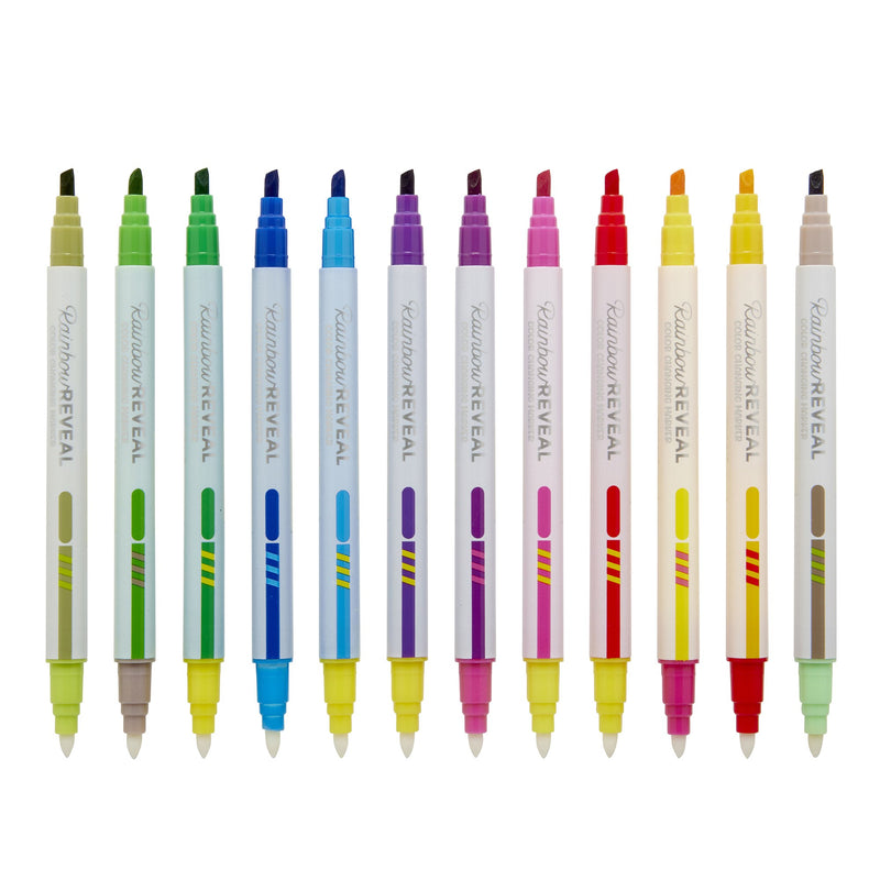 Cra-Z-Art Rainbow Reveal Color Changing Markers, 12 Double-Ended Markers, 24 Colors