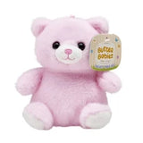 Buttercups Teddy Bear Plush Toy 4.5 Inch – Small Stuffed Animal for Kids, Soft Pink Bear, Mini Plush Gift