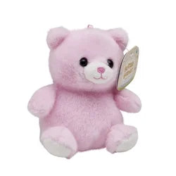 Buttercups Teddy Bear Plush Toy 4.5 Inch – Small Stuffed Animal for Kids, Soft Pink Bear, Mini Plush Gift