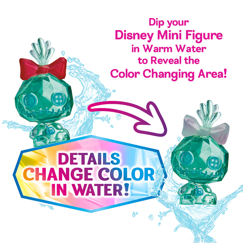Immerse your Disney Crystal Surprise Color Change Ball in warm water to unveil the enchanting color-changing magic! Witness as the details transform before your eyes. It's a delightful surprise with each dip, making it perfect for those who cherish a touch of wonder in their collection!