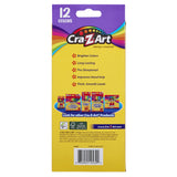 Cra-Z-Art Triangular Colored Pencils, 12 Vibrant Colors, Pre-Sharpened, Ages 3+
