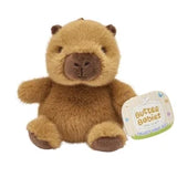 Buttercups Capybara Plush Toy 4.5 inch – Small Stuffed Animal for Kids, Cute Soft Brown Capybara, Mini Collectible Plush Gift