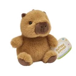 Buttercups Capybara Plush Toy 4.5 inch – Small Stuffed Animal for Kids, Cute Soft Brown Capybara, Mini Collectible Plush Gift