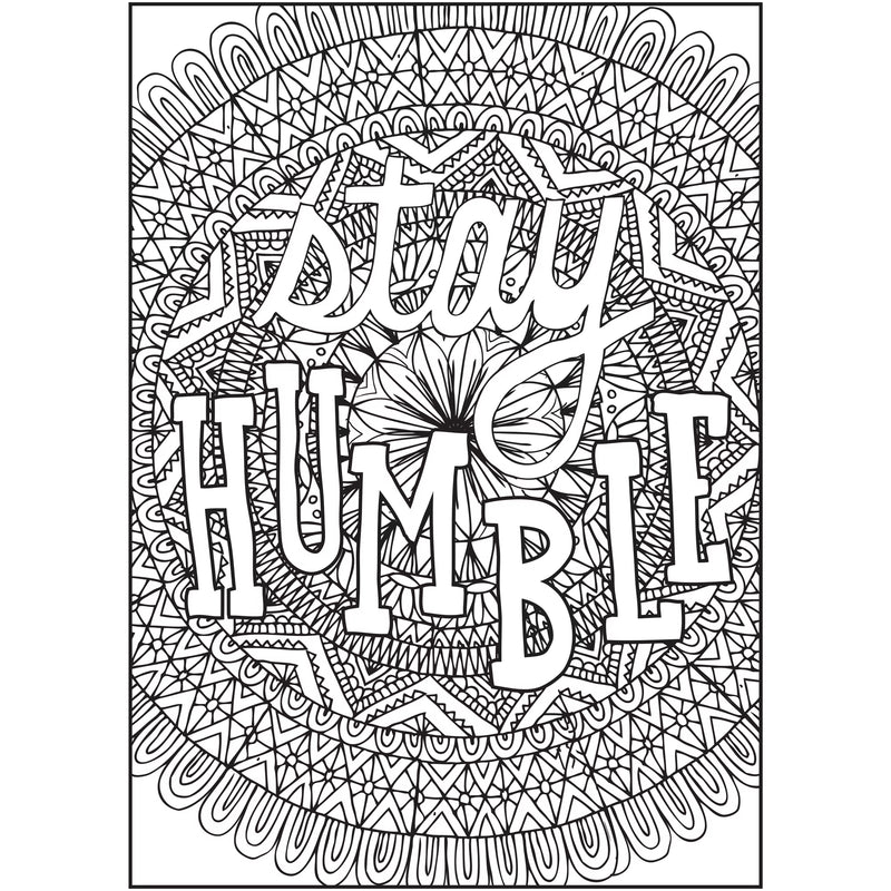 Cra-Z-Art Timeless Creations Words of Wonder Inspirational Adult Coloring Book, 64 Designs