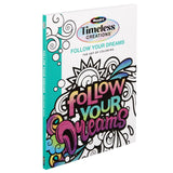 Cra-Z-Art Timeless Creations Follow Your Dreams Adult Coloring Book, 64 Intricate Designs for Adults & Teens