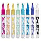 Cra-Z-Art Milky Broad Line Markers, 8 Pastel Colors, Ages 3+