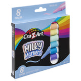 Cra-Z-Art Milky Broad Line Markers, 8 Pastel Colors, Ages 3+