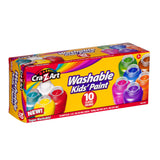 Cra-Z-Art Washable Poster Paint for Kids, 10 Colors, 2 oz Paint Pots, Ages 3+