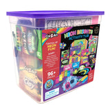 Cra-Z-Art Neon Brights Activity Tub Kids Art Set, 96+ Pieces, Ages 4+
