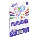 Cra-Z-Art Glitter Magic Liquid Glitter Markers, 12 Colors, Quick-Drying
