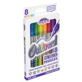 Cra-Z-Art Outliners Metallic Markers, 8 Colors, Two-Color Effect