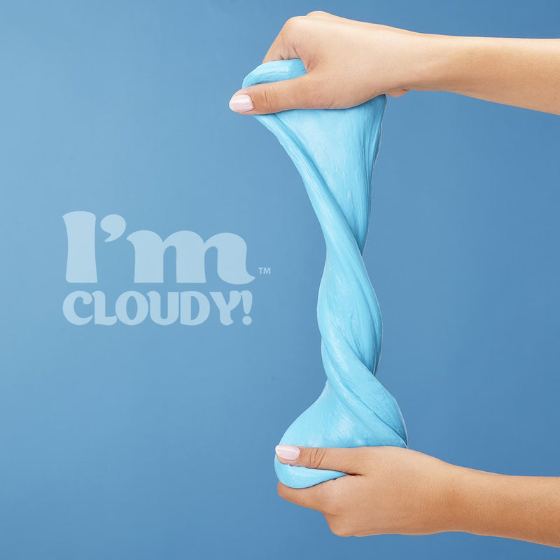 Cra-Z-Slimy I’m Cloudy Blue Cloud Slime for Kids, Soft & Fluffy Sensory Slime, 8.8 oz Jar