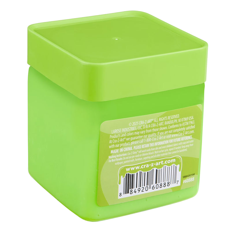 Cra-Z-Slimy I’m Stretchy Neon Green Slime for Kids, Super Stretchy Sensory Slime, 10 oz Jar