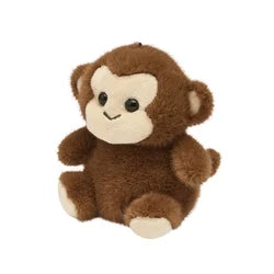 Buttercups Monkey Plush Toy 4.5 inch – Small Stuffed Animal for Kids, Soft Brown Monkey, Mini Plush Gift