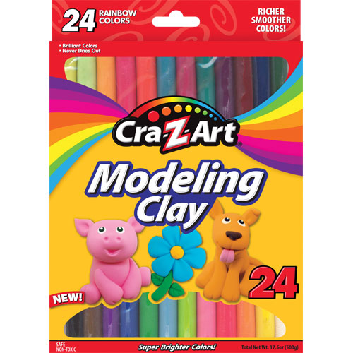 24 ct. Modeling Clay, peggable box
