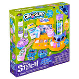 Stitch Slime Studio kit includes slime ingredients, mixing tools, and displays colorful Stitch-themed slime creations on the front.